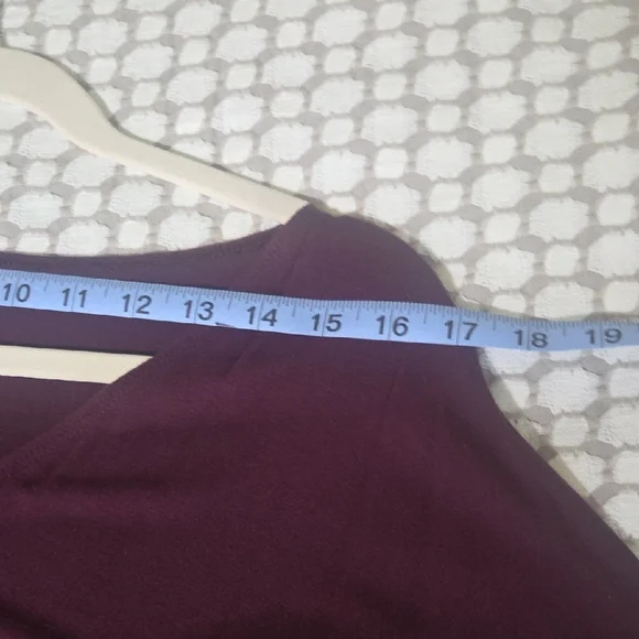 Purple Faux Wrap Dress - Picture 5 of 5